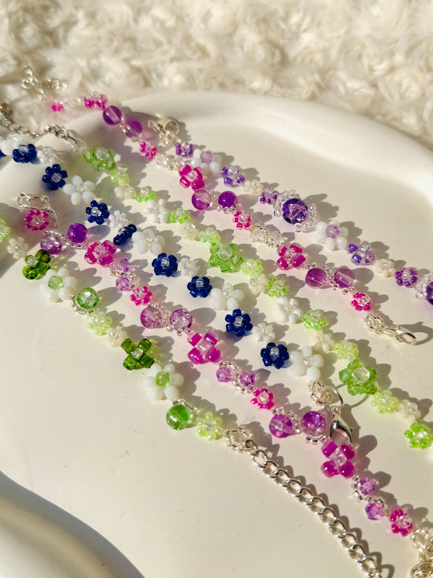 Handmade Floral Beaded Jewelry – Vibrant Bracelets for Every Occasion